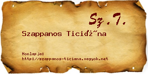 Szappanos Ticiána névjegykártya